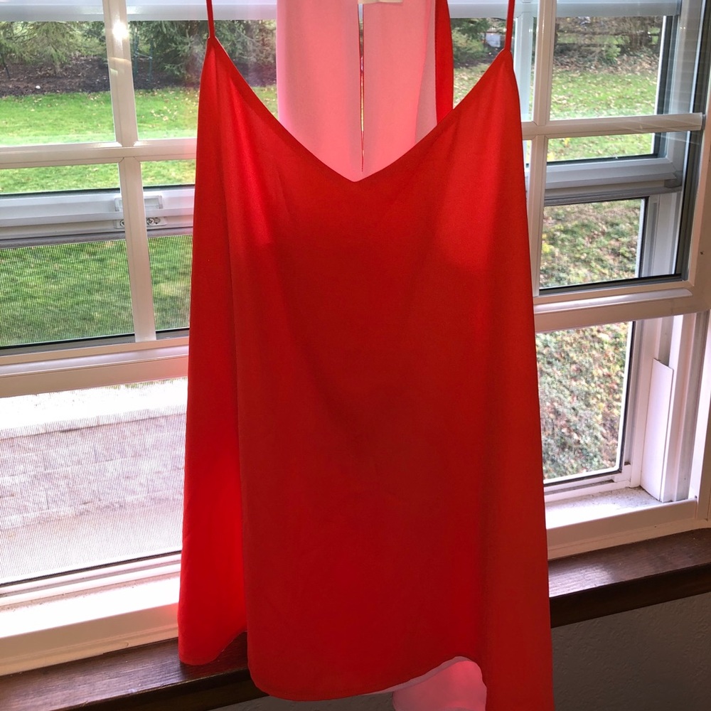 Like New Express Tank- Size Large, Orange/Pink